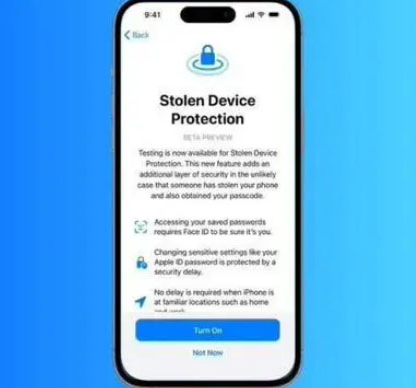泰丰办事处苹果授权维修店分享被盗设备保护功能开启方法 