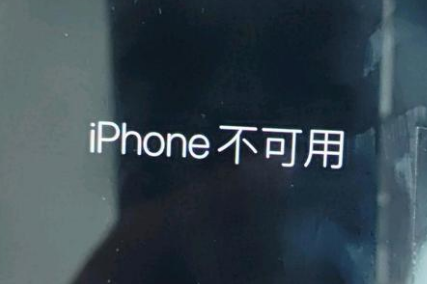 泰丰办事处苹果服务网点分享锁屏界面显示“iPhone 不可用”如何解决 